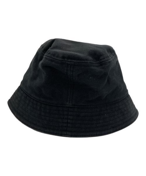 VALENTINO（ヴァレンティノ）VALENTINO (ヴァレンティノ) VLTNロゴコットンキャンバスバケットハット ブラックの古着・服飾アイテム