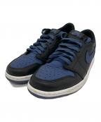 NIKEナイキ）の古着「スニーカー Nike Air Jordan 1 Low OG Mystic Navy」｜ネイビー×ブラック