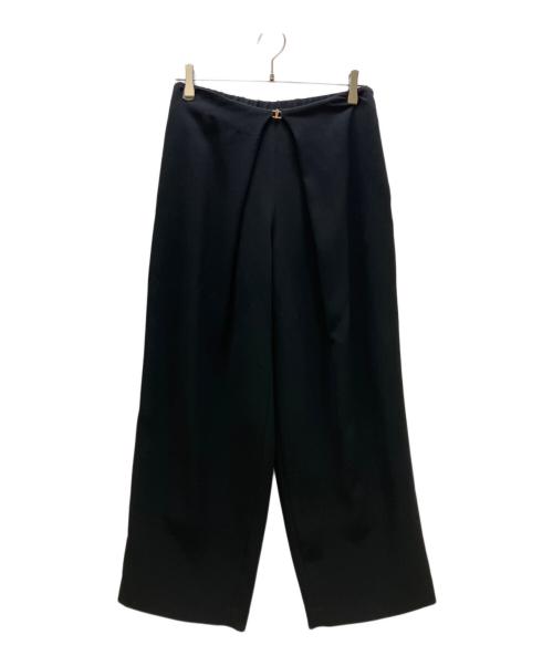 Deux cle（ドゥ クレ）Deux cle (ドゥ クレ) L'EQUIPE (レキップ) パンツ ブラック サイズ:38 未使用品の古着・服飾アイテム