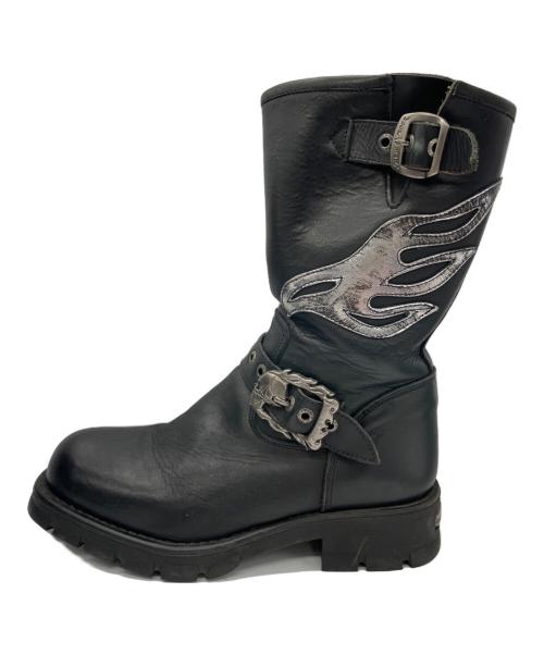 NEW ROCK（ニューロック）NEW ROCK (ニューロック) エンジニアブーツ ブラック サイズ:42の古着・服飾アイテム