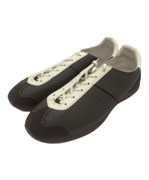 FOOT INDUSTRY（フットインダストリー）FOOT INDUSTRY (フットインダストリー) レザーシューズ ブラウン×ホワイト サイズ:27.5の古着・服飾アイテム