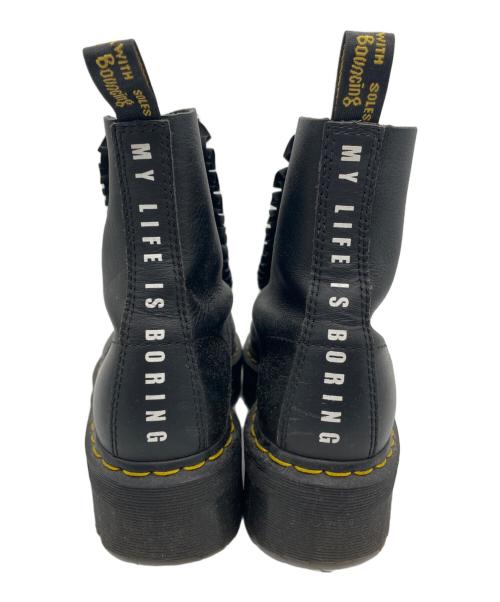 Dr.Martens（ドクターマーチン）Dr.Martens (ドクターマーチン) LAZY OAF (レイジー・オーフ) ８ホールブーツ ブラック サイズ:UK8の古着・服飾アイテム