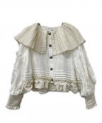 rurumuルルムウ）の古着「ブラウス」｜ホワイト