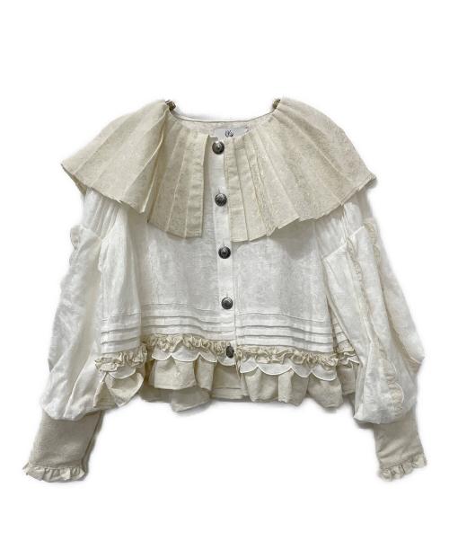 rurumu（ルルムウ）RURUMU (ルルムウ) ブラウス ホワイト サイズ:Freeの古着・服飾アイテム