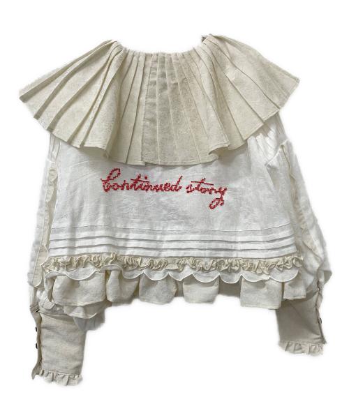 rurumu（ルルムウ）RURUMU (ルルムウ) ブラウス ホワイト サイズ:Freeの古着・服飾アイテム