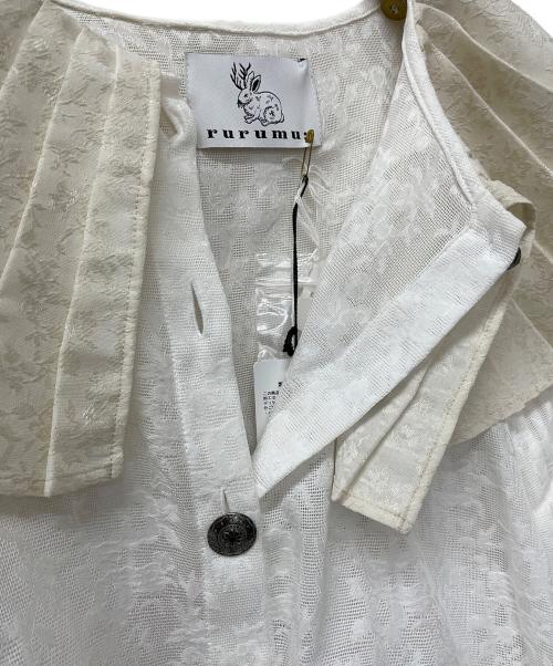 rurumu（ルルムウ）RURUMU (ルルムウ) ブラウス ホワイト サイズ:Freeの古着・服飾アイテム
