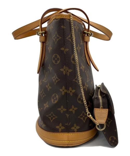 LOUIS VUITTON（ルイ ヴィトン）LOUIS VUITTON (ルイ ヴィトン) ハンドバッグ モノグラム バケットPM ブラウンの古着・服飾アイテム