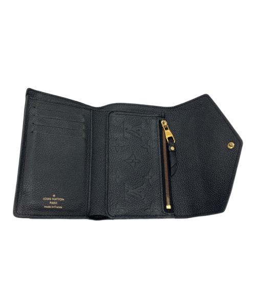 LOUIS VUITTON（ルイ ヴィトン）LOUIS VUITTON (ルイ ヴィトン) 3つ折り財布 モノグラム・アンプラント ブラックの古着・服飾アイテム