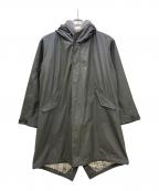 BURBERRY BLACK LABELバーバリーブラックレーベル）の古着「モッズコート」｜オリーブ