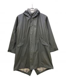 BURBERRY BLACK LABEL（バーバリーブラックレーベル）の古着「モッズコート」｜オリーブ