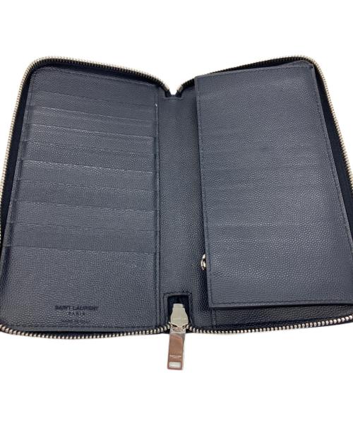 Saint Laurent Paris（サンローランパリ）Saint Laurent Paris (サンローランパリ) 長財布 ネイビーの古着・服飾アイテム