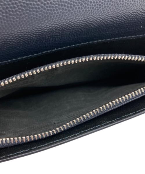 Saint Laurent Paris（サンローランパリ）Saint Laurent Paris (サンローランパリ) 長財布 ネイビーの古着・服飾アイテム