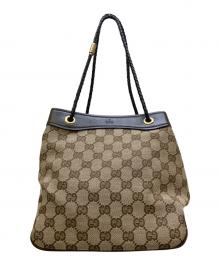 GUCCI（グッチ）の古着「ハンドバッグ GG」｜ブラウン×ベージュ