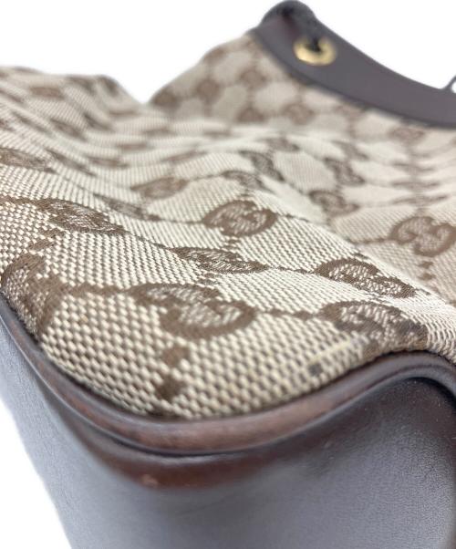 GUCCI（グッチ）GUCCI (グッチ) ハンドバッグ GG ブラウン×ベージュの古着・服飾アイテム