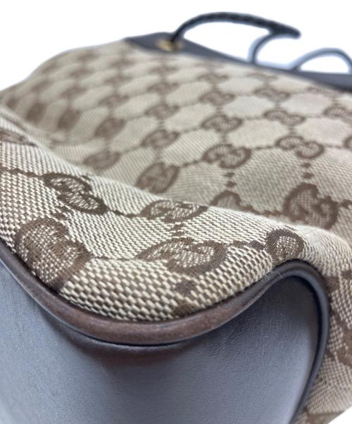 GUCCI（グッチ）GUCCI (グッチ) ハンドバッグ GG ブラウン×ベージュの古着・服飾アイテム