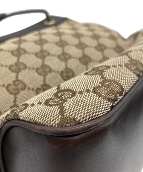 GUCCI（グッチ）GUCCI (グッチ) ハンドバッグ GG ブラウン×ベージュの古着・服飾アイテム