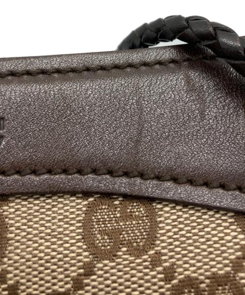 GUCCI（グッチ）GUCCI (グッチ) ハンドバッグ GG ブラウン×ベージュの古着・服飾アイテム