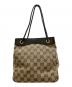 GUCCI (グッチ) ハンドバッグ GG ブラウン×ベージュ：25000円