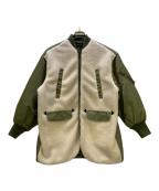 STUMBLYスタンブリ―）の古着「切替ジャケット」｜オリーブ×アイボリー