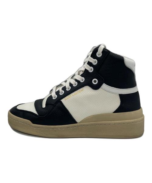 Saint Laurent Paris（サンローランパリ）Saint Laurent Paris (サンローランパリ) ハイカットスニーカー ブラック×ホワイト サイズ:38の古着・服飾アイテム