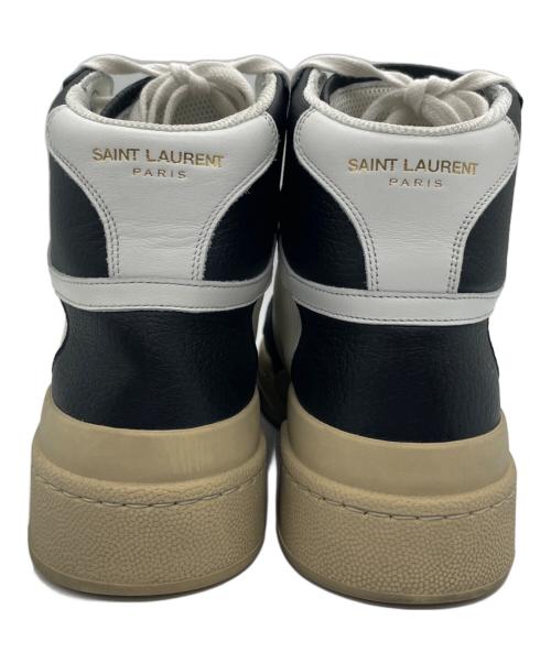 Saint Laurent Paris（サンローランパリ）Saint Laurent Paris (サンローランパリ) ハイカットスニーカー ブラック×ホワイト サイズ:38の古着・服飾アイテム