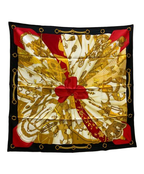 HERMES（エルメス）HERMES (エルメス) シルクスカーフ シルクの太陽 ブラックの古着・服飾アイテム