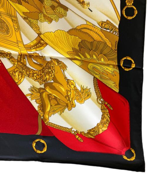 HERMES（エルメス）HERMES (エルメス) シルクスカーフ シルクの太陽 ブラックの古着・服飾アイテム