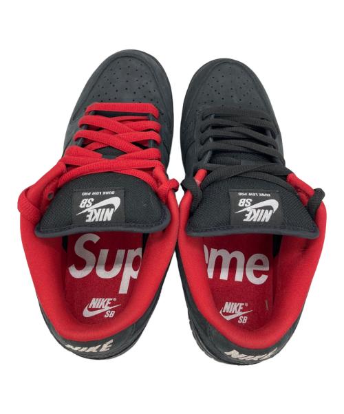 NIKE SB（ナイキエスビー）NIKE SB (ナイキエスビー) Supreme (シュプリーム) スニーカー ブラック×レッド サイズ:27の古着・服飾アイテム