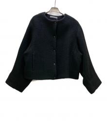 theory luxe（セオリーリュクス）の古着「ノーカラージャケット 24年モデル」｜ブラック