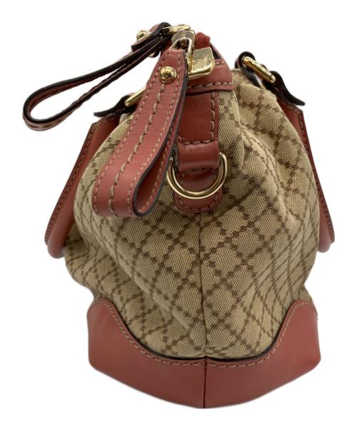 GUCCI（グッチ）GUCCI (グッチ) 2WAYバッグ ベージュ×ピンクの古着・服飾アイテム