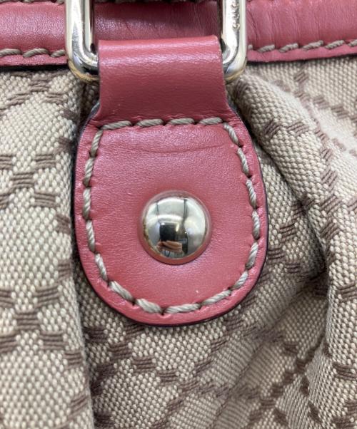 GUCCI（グッチ）GUCCI (グッチ) 2WAYバッグ ベージュ×ピンクの古着・服飾アイテム