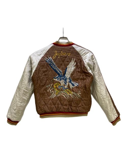 東洋エンタープライズ（トウヨウエンタープライズ）東洋エンタープライズ (トウヨウエンタープライズ) リバーシブルスカジャン ベージュ×ネイビー サイズ:Mの古着・服飾アイテム