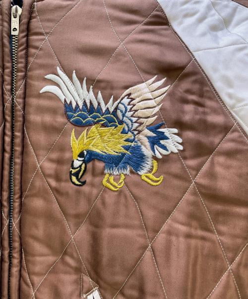 東洋エンタープライズ（トウヨウエンタープライズ）東洋エンタープライズ (トウヨウエンタープライズ) リバーシブルスカジャン ベージュ×ネイビー サイズ:Mの古着・服飾アイテム