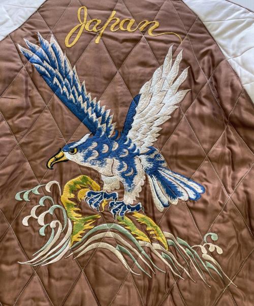 東洋エンタープライズ（トウヨウエンタープライズ）東洋エンタープライズ (トウヨウエンタープライズ) リバーシブルスカジャン ベージュ×ネイビー サイズ:Mの古着・服飾アイテム