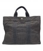 HERMESエルメス）の古着「トートバッグ エールライン トートMM」｜グレー