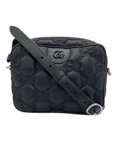 中古・古着通販】GUCCI (グッチ) ナイロンショルダーバッグ ブラック