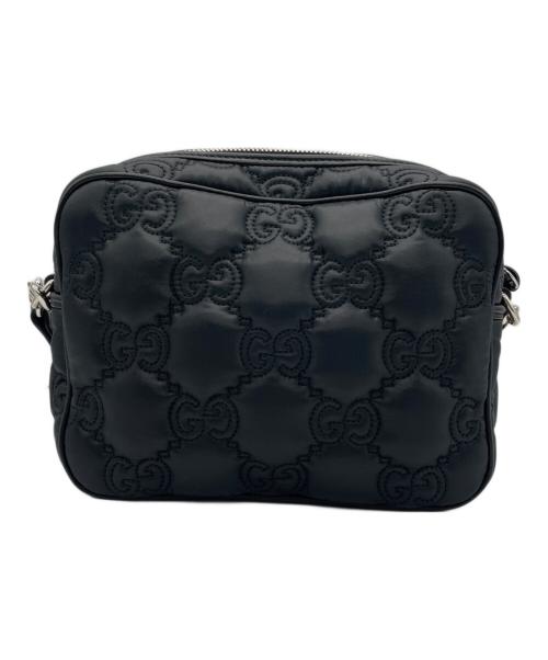 GUCCI（グッチ）GUCCI (グッチ) ナイロンショルダーバッグ ブラックの古着・服飾アイテム