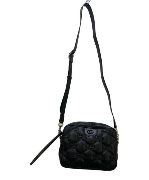 GUCCI（グッチ）GUCCI (グッチ) ナイロンショルダーバッグ ブラックの古着・服飾アイテム