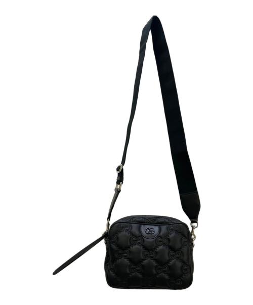 GUCCI（グッチ）GUCCI (グッチ) ナイロンショルダーバッグ ブラックの古着・服飾アイテム