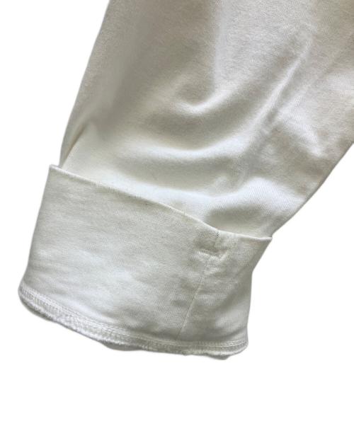 STONE ISLAND（ストーンアイランド）STONE ISLAND (ストーンアイランド) 長袖カットソー HEAVY COTTON JERSEY GARMENT DYED ホワイト サイズ:XLの古着・服飾アイテム