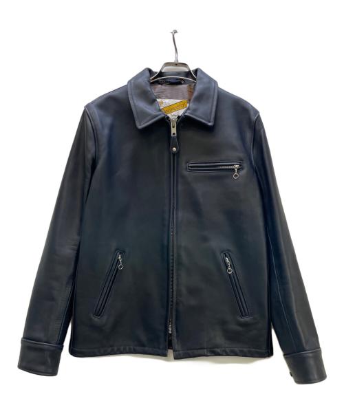 Schott（ショット）Schott (ショット) BEAUTY&YOUTH UNITED ARROWS (ビューティーアンドユースユナイテッドアローズ) レザーライダースジャケット ネイビー サイズ:Mの古着・服飾アイテム