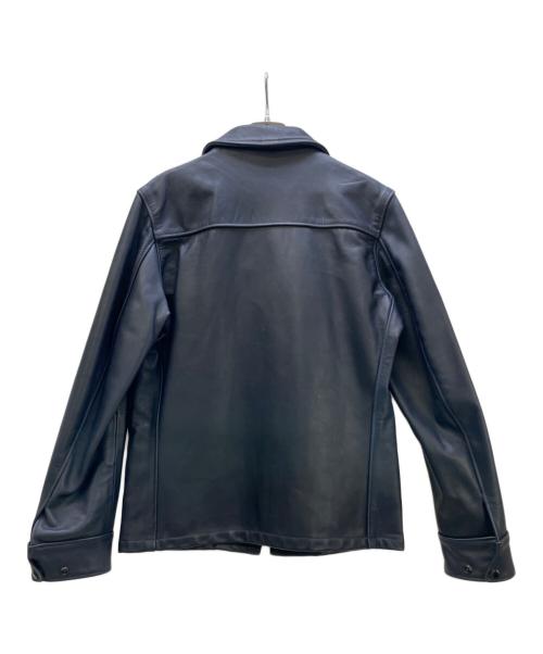 Schott（ショット）Schott (ショット) BEAUTY&YOUTH UNITED ARROWS (ビューティーアンドユースユナイテッドアローズ) レザーライダースジャケット ネイビー サイズ:Mの古着・服飾アイテム