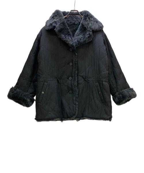 ISSEY MIYAKE（イッセイミヤケ）ISSEY MIYAKE (イッセイミヤケ) ファーコート ブラック サイズ:M 未使用品の古着・服飾アイテム