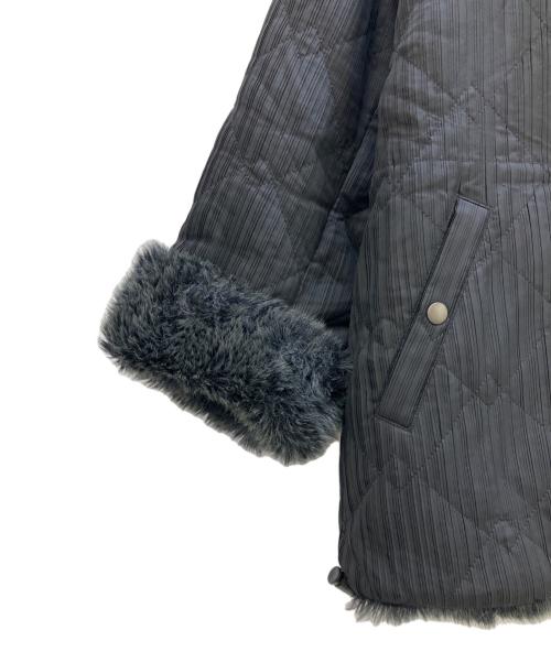 ISSEY MIYAKE（イッセイミヤケ）ISSEY MIYAKE (イッセイミヤケ) ファーコート ブラック サイズ:M 未使用品の古着・服飾アイテム