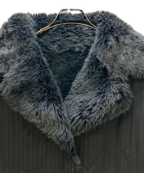 ISSEY MIYAKE（イッセイミヤケ）ISSEY MIYAKE (イッセイミヤケ) ファーコート ブラック サイズ:M 未使用品の古着・服飾アイテム