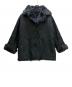 ISSEY MIYAKE (イッセイミヤケ) ファーコート ブラック サイズ:M 未使用品：20000円