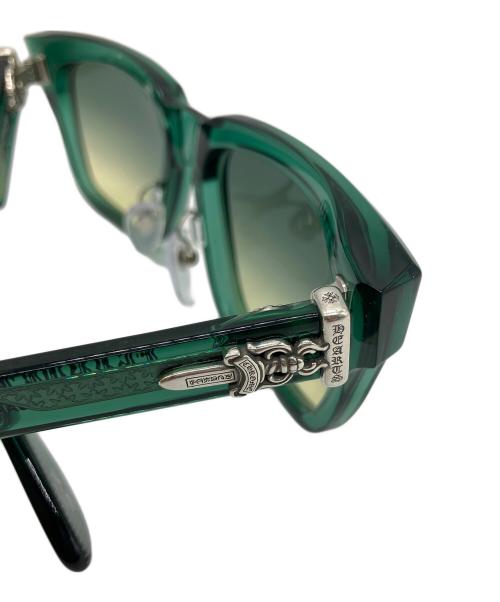 CHROME HEARTS（クロムハーツ）CHROME HEARTS (クロムハーツ) クリアサングラス グリーン サイズ:56□19の古着・服飾アイテム