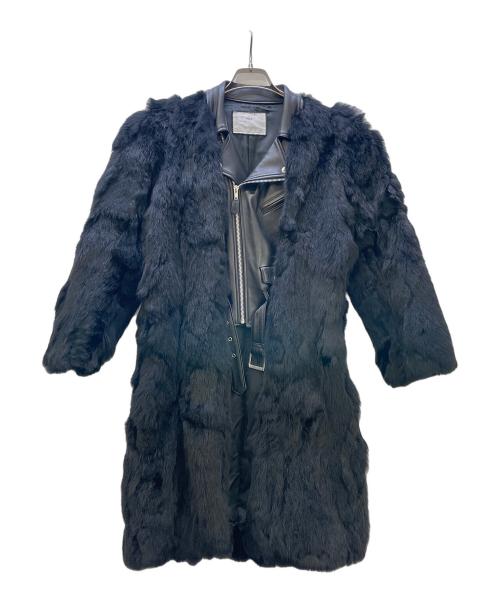 TOGA PULLA（トーガ プルラ）TOGA PULLA (トーガ プルラ) ラビットファーコート ブラック サイズ:Mの古着・服飾アイテム