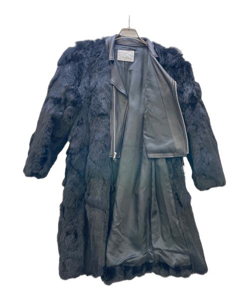 TOGA PULLA（トーガ プルラ）TOGA PULLA (トーガ プルラ) ラビットファーコート ブラック サイズ:Mの古着・服飾アイテム