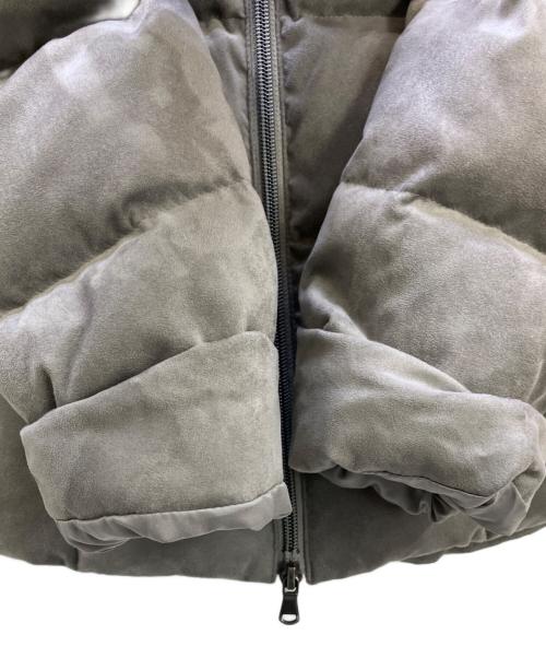 TETE HOMME（テット オム）TETE HOMME (テット オム) スエードダウンブルゾン グレー サイズ:Lの古着・服飾アイテム